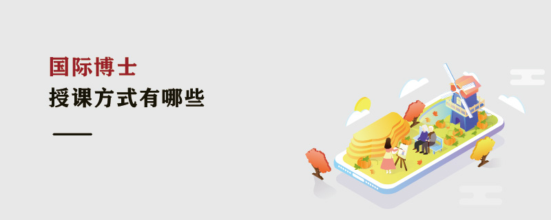 國(guó)際博士授課方式有哪些 國(guó)際博士授課方式有哪些