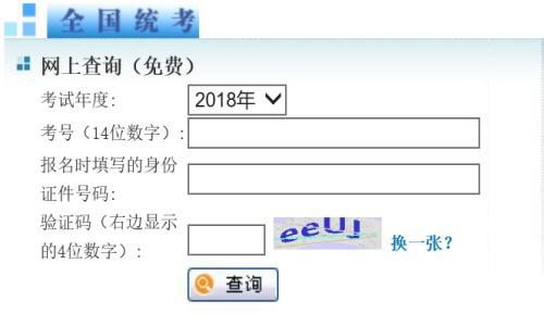 同等學力申碩成績查詢入口