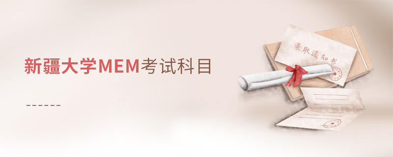 新疆大學MEM考試科目解析！
