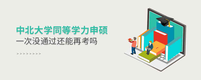 中北大學同等學力申碩一次沒通過還能再考嗎