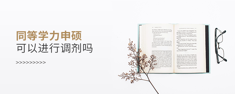 同等學力申碩可以進行調劑嗎 同等學力申碩可以進行調劑嗎