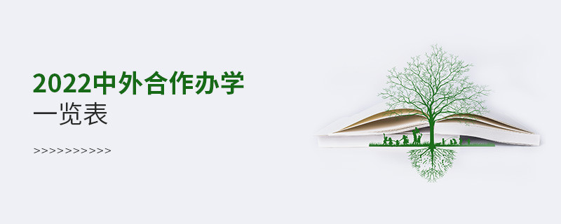 2022中外合作辦學(xué)一覽表