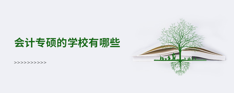 會計專碩的學校有哪些