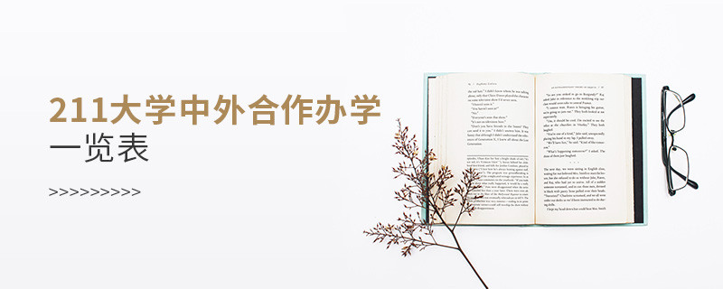 211大學中外合作辦學一覽表