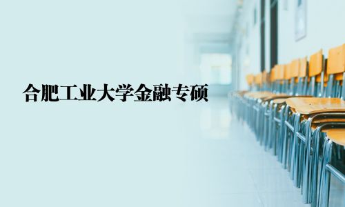 合肥工業大學金融專碩