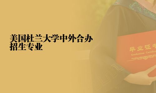 美國杜蘭大學中外合辦招生專業(yè)