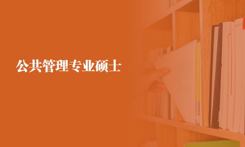 公共管理專業碩士