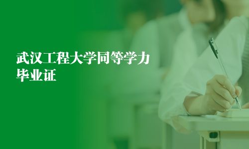 武漢工程大學同等學力畢業證