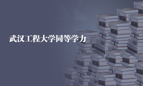 武漢工程大學同等學力