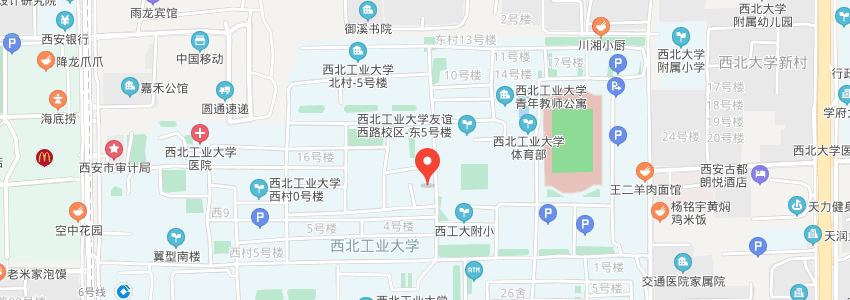 西北工業(yè)大學(xué)學(xué)校地圖