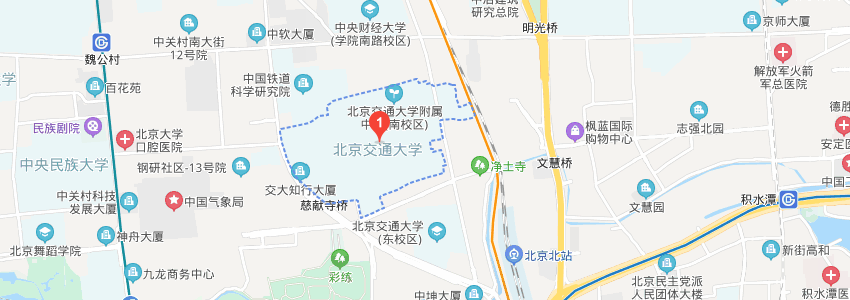 北京交通大學(xué)學(xué)校地圖