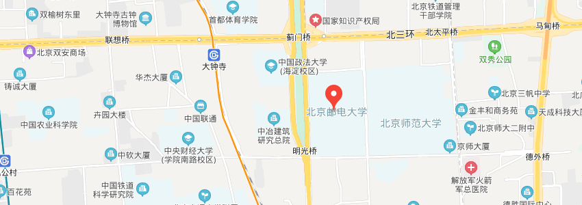 北京郵電大學學校地圖