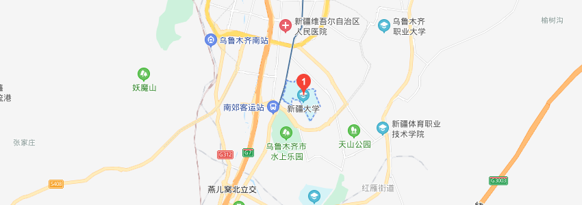 新疆大學學校地圖