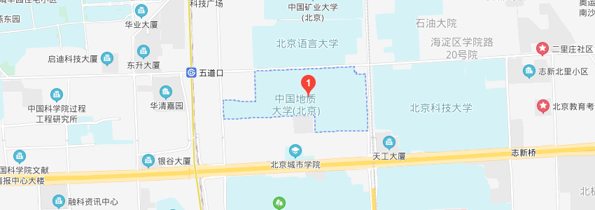 中國(guó)地質(zhì)大學(xué)(北京)學(xué)校地圖