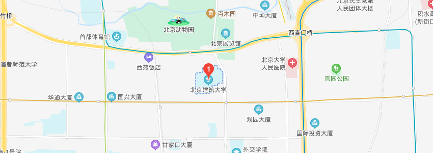 北京建筑大學學校地圖 北京建筑大學學校地圖