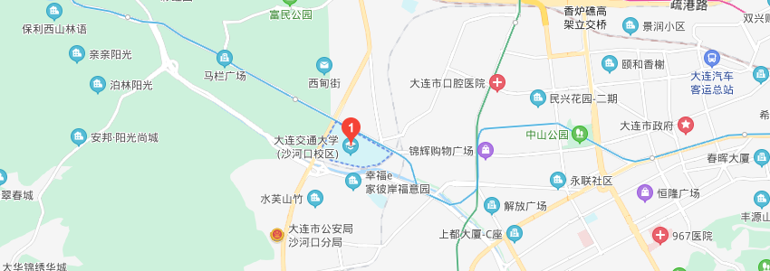 大連交通大學學校地圖