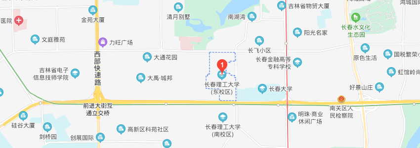 長春理工大學學校地圖