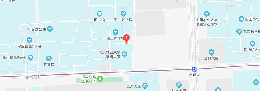北京林業大學學校地圖