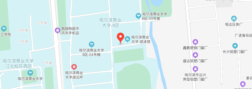 哈爾濱商業大學學校地圖