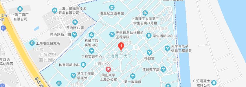 上海理工大學學校地圖