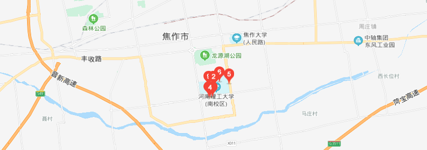 河南理工大學學校地圖