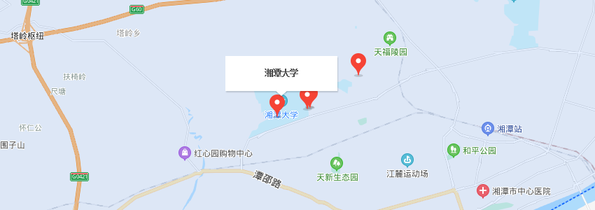 湘潭大學學校地圖
