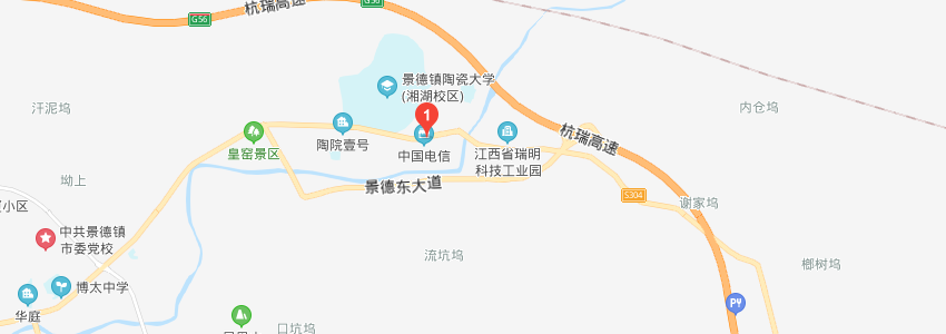 景德鎮陶瓷大學學校地圖 景德鎮陶瓷大學學校地圖
