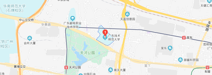 廣東技術師范大學學校地圖 廣東技術師范大學學校地圖