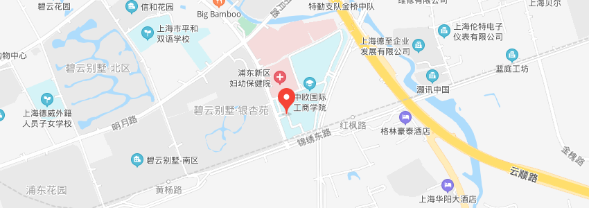中歐國際工商學院學校地圖 中歐國際工商學院學校地圖