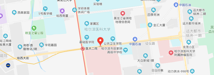 哈爾濱醫科大學學校地圖