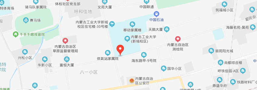 內(nèi)蒙古工業(yè)大學(xué)學(xué)校地圖
