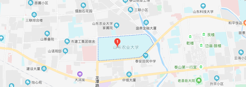 山東農業大學學校地圖