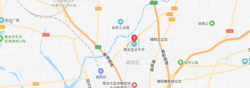 青島農業大學學校地圖