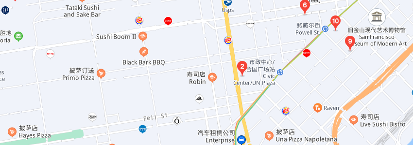 美國布魯克斯大學(xué)學(xué)校地圖