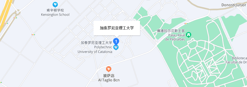 西班牙加泰羅尼亞理工大學學校地圖