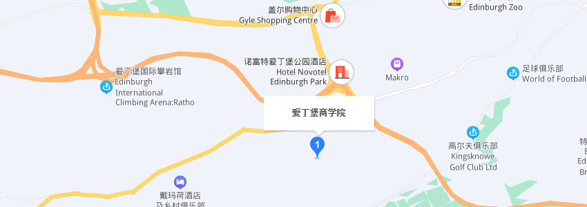 赫瑞瓦特大學-愛丁堡商學院學校地圖