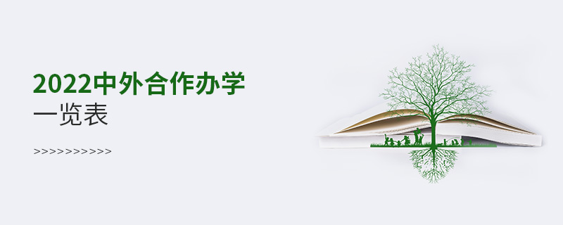 2022中外合作辦學一覽表