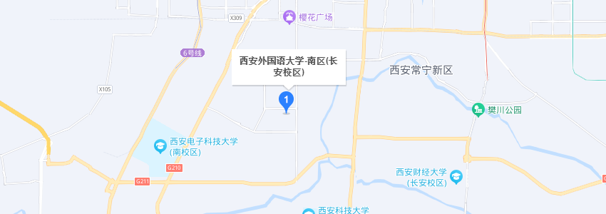 西安外國語大學學校地圖