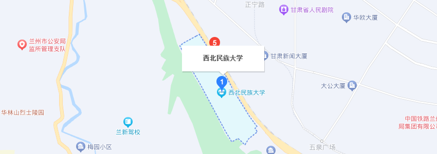 西北民族大學學校地圖