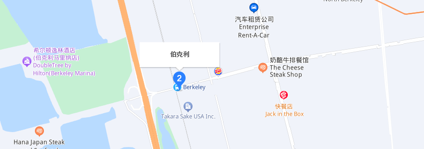 美國伯克利學(xué)院學(xué)校地圖 美國伯克利學(xué)院學(xué)校地圖